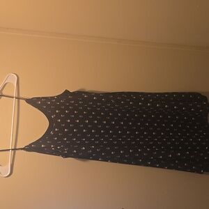 3/$17 Blue Rain Black Dress with Floral Accents